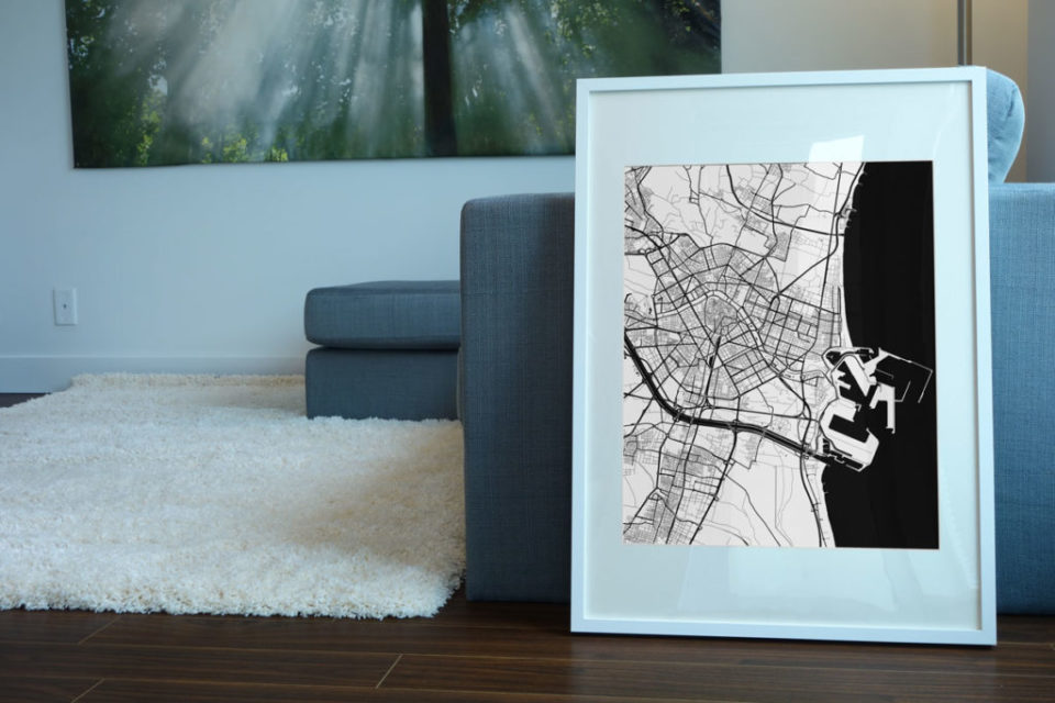 Mapa personalizado para decorar