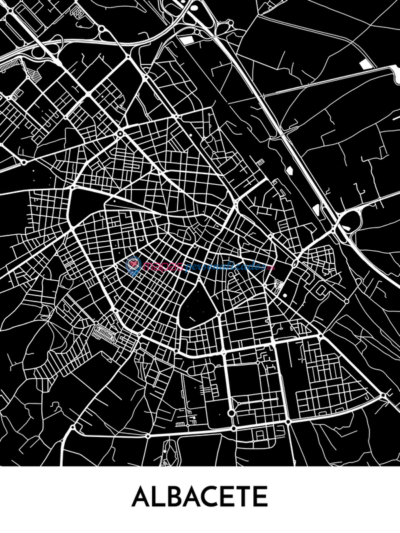 Mapa decorativo de Albacete
